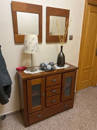 Conjunto de muebles de salón y mueble entrada