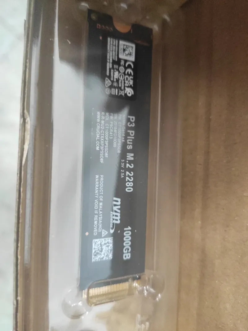 SSD Crucial P3 Plus 1TB NVMe afbeelding 2