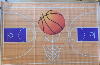 Fondo mesa dulce o photocall baloncesto