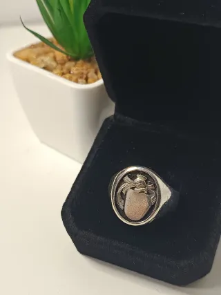 Anillo Escudo Plata Ley Muau 22mm/ T.62