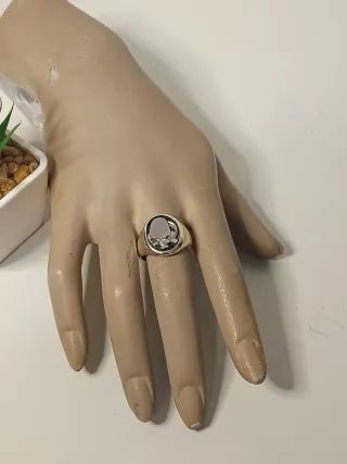 Anillo Escudo Plata Ley Muau 22mm/ T.62