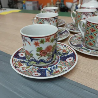 Set 6 Tazzine Caffè Vintage Giapponesi