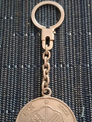 Llavero Moneda 100 Ptas Franco 1966 Plata