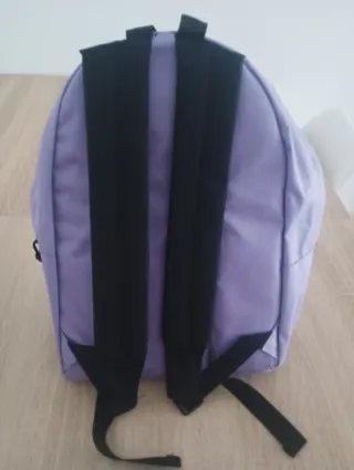 Mochila escolar lila 38x35cm