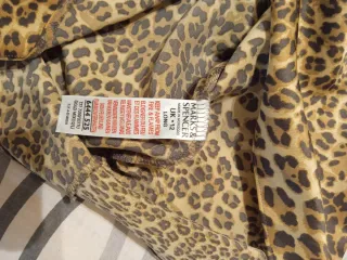 Conjunto Camisón Largo y Bata Animal Print