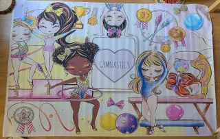 Fondo mesa dulce o photocall gimnasia