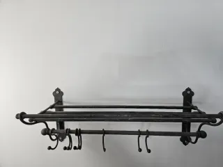 Perchero de pared de metal