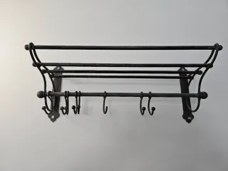 Perchero de pared de metal