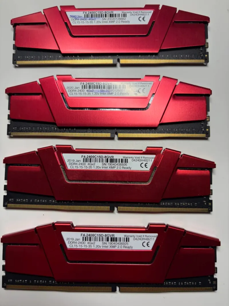 Pack 16GB RAM DDR4 G.Skill Ripjaws (4x4GB) 2400MHz afbeelding 2