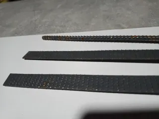 3 limas de madera diferentes grosores