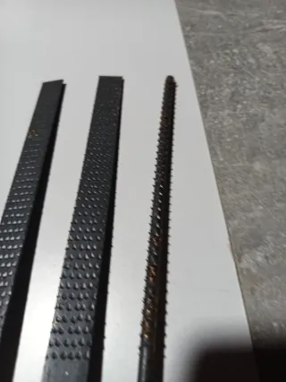 3 limas de madera diferentes grosores