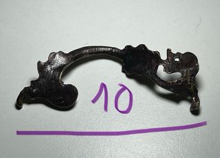 Tiradores antiguos dorados metal