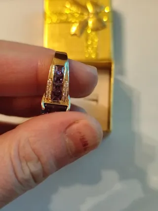 Anillo chapado en oro 18 k