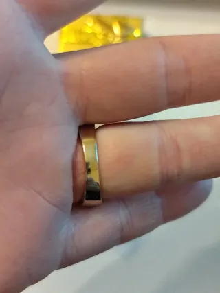 Anillo chapado en oro 18 k