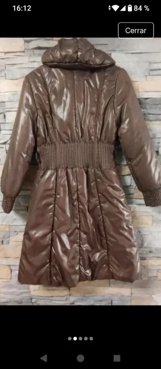 Anorak acolchada marrón