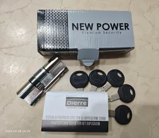 Cilindro seguridad Dierre New Power con 5 llaves