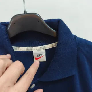 Polo Nike Vintage Azul Marinho Tamanho L