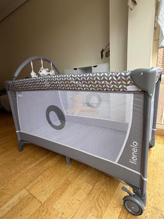 Cuna viaje Lionelo Flower 4 en 1 + cambiador