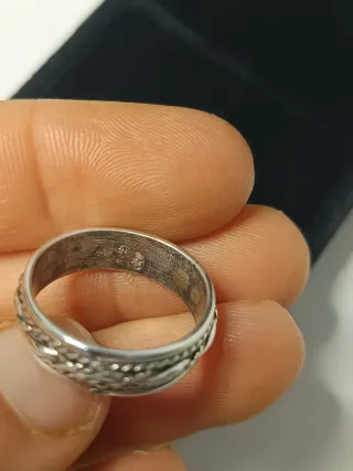 Anillo Plata Ley Trenzado 13mm/T.53
