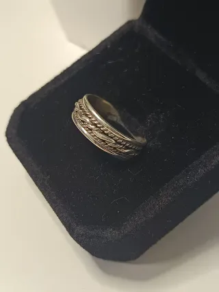 Anillo Plata Ley Trenzado 13mm/T.53