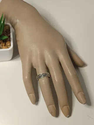 Anillo Plata Ley Trenzado 13mm/T.53
