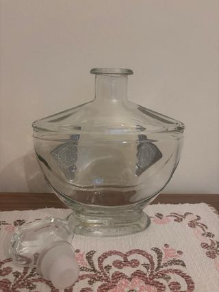 Caraffa vino vintage ricamato in argento