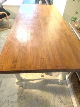 Mesa comedor madera maciza 180x80