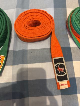 Cinture Judo/Karate Verde e Arancione