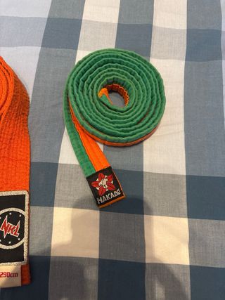 Cinture Judo/Karate Verde e Arancione