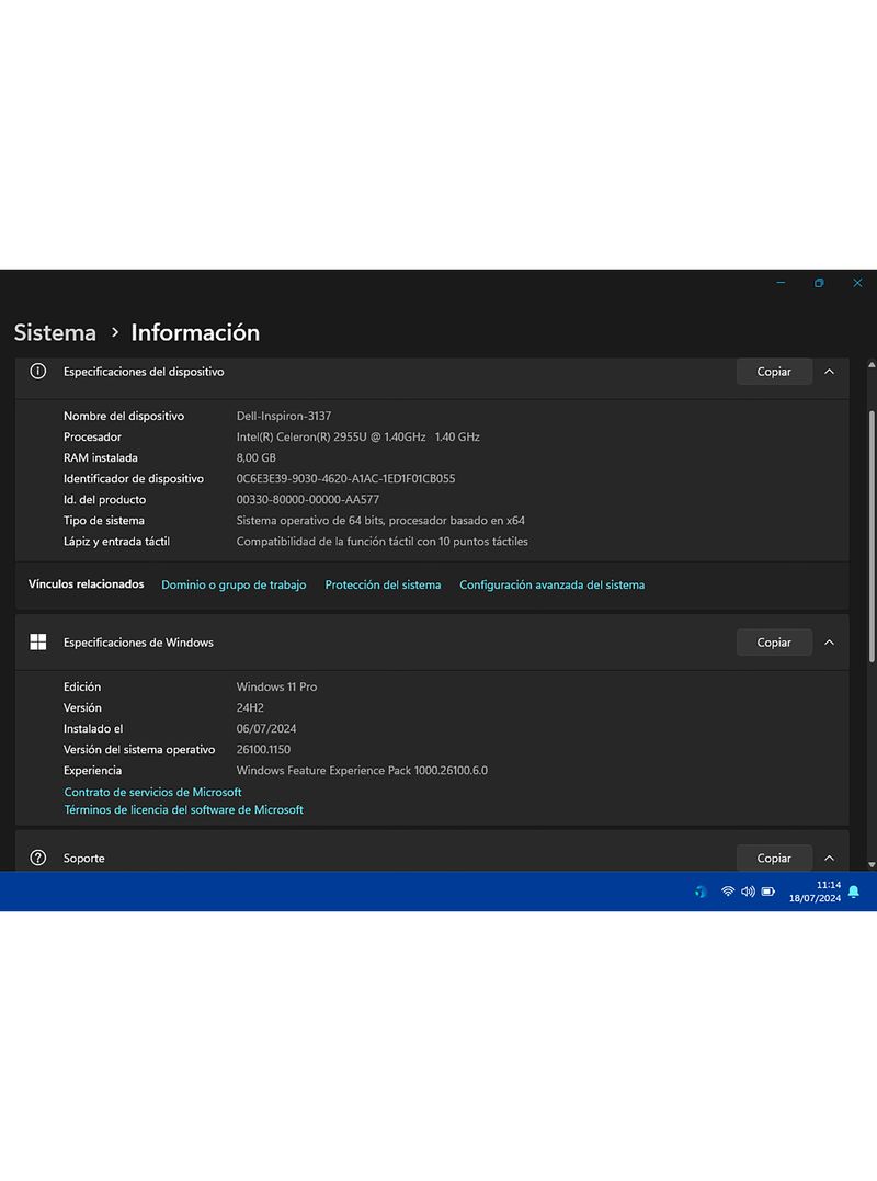Portátil Dell Gris con Windows 11 afbeelding 3