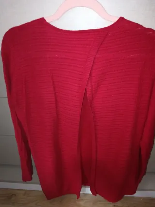 Jersey Massimo Dutti Rojo Talla S, vale también M