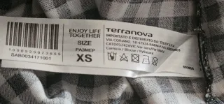 Camicetta Terranova a quadri taglia XS