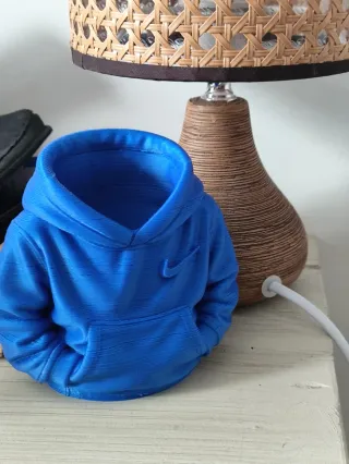 Porta brochas maquillaje diseño sudadera azul