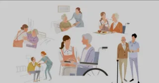 Cuidado de mayores, niños y limpieza de hogar