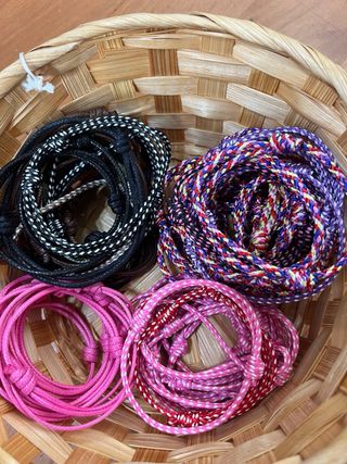 60 Braccialetti in corda intrecciata