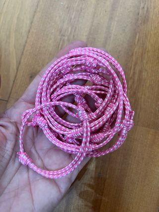 60 Braccialetti in corda intrecciata