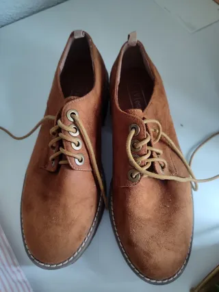 Zapatos Oxford Mujer Marrones