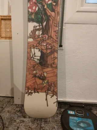 Tabla Snowboard+fijaciones Santa Cruz