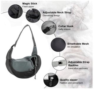 Transportín desmontable gato/perro pequeño