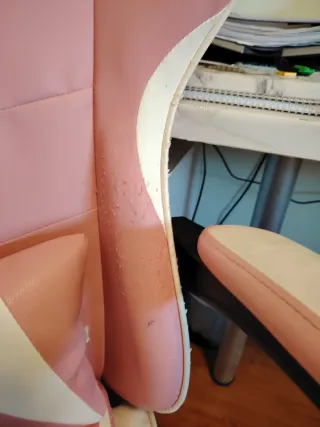 Silla Gaming Rosa y Blanca