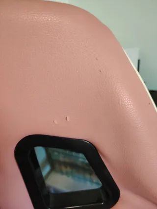 Silla Gaming Rosa y Blanca