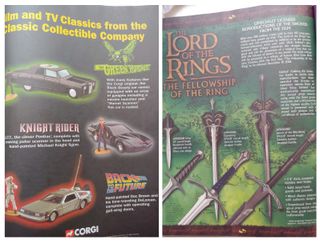 Lote 3 catálogos PREVIEWS cómics juguetes 2001