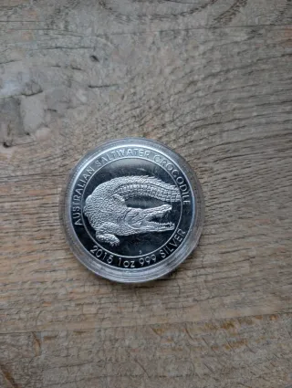Moneda Australiana Cocodrilo 2015 1oz Plata