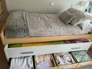 Cama nido 90cm con cajones