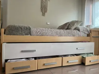 Cama nido 90cm con cajones