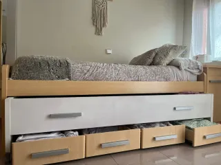 Cama nido 90cm con cajones