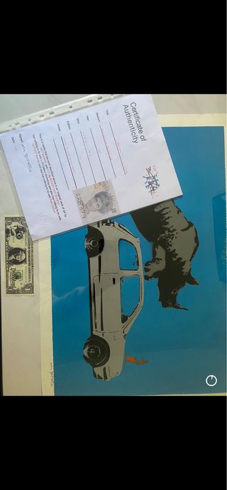 Cuadro Not Banksy Original Certificado