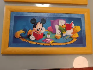 Cuadros Disney Mickey y Winnie Pooh