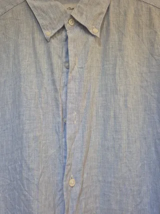 Camisa lino rayas Massimo Dutti