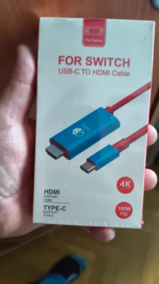 Cable USB-C a HDMI para Nintendo Switch 4K